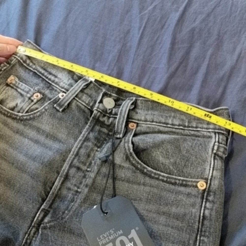 Levi's 501 S Skinny Jeans Coal Black Grey - Picture 5 of 7